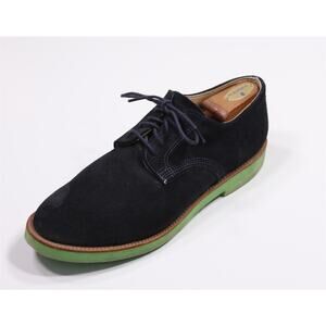 Walk-Over Navy Lime Green Suede Nubuck Oxford Dress Shoes Mens 11.5